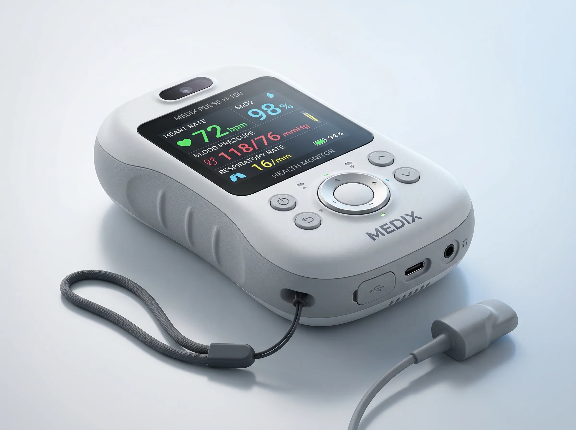 Portable medical health monitor device